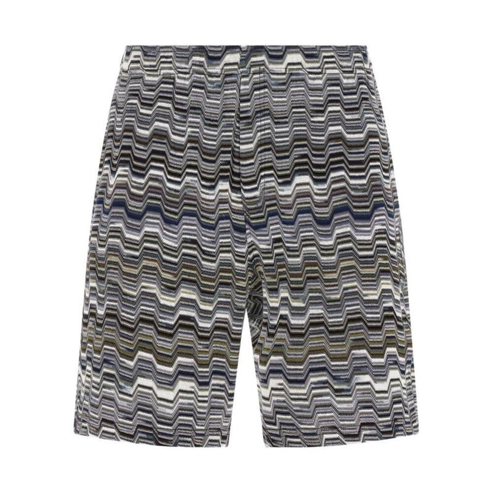 Missoni Men Irregular Zigzag Bermuda Shorts